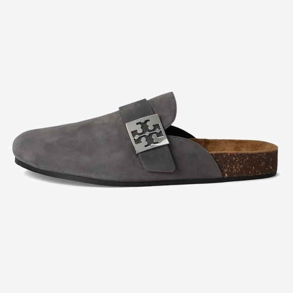 Tory Burch Mellow Hardware Mules Charcoal - Picture 2 of 9